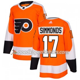 Philadelphia Flyers Wayne Simmonds 17 Adidas 2017-2018 Oranje Authentic Shirt - Mannen